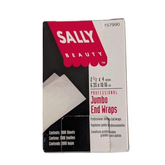 Sally Beauty Professional Jumbo End Wraps 2.5x4 Inch 9 Boxes of 1000 Sheets NEW - Picture 4 of 7